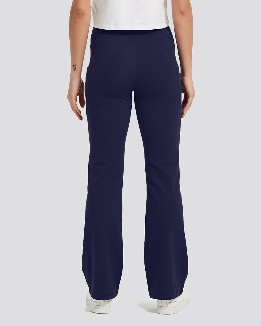 Navy Bootcut High Waisted Yoga Pants