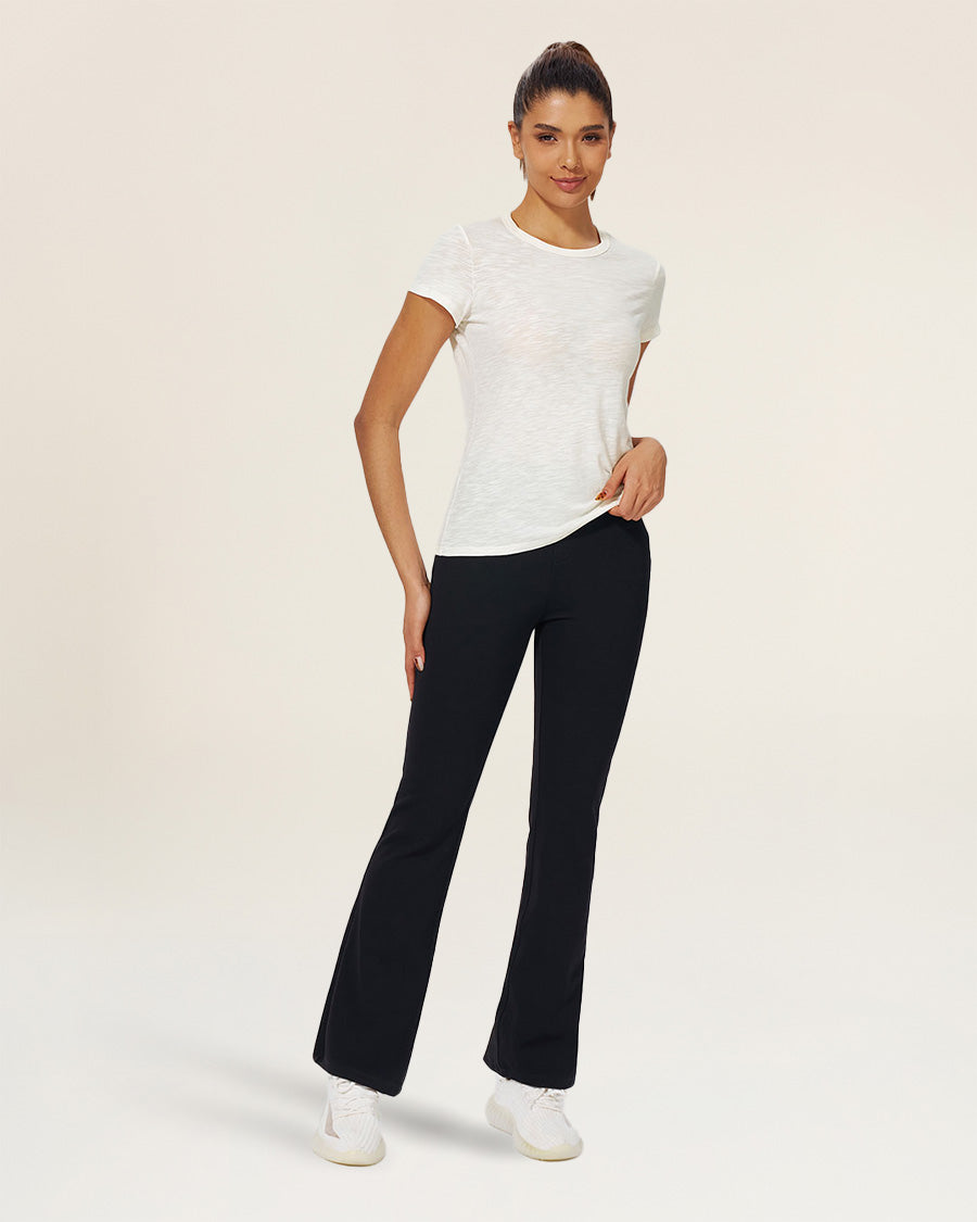 Creme Soft Cotton Slub T-Shirt