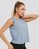 Blue Origin Sleeveless Workout Crop Top