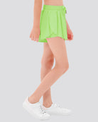 Neon Green Girls Flowy Shorts