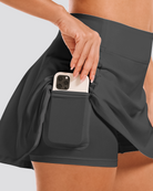 Grey CourtChic A-Line Tennis Skirt