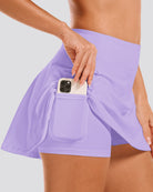 Lilac CourtChic A-Line Tennis Skirt