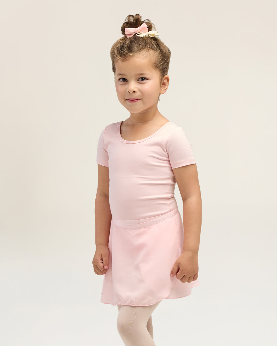 Ballet Pink Girls Ballet Leotard Starter Kit (Bow Back Leotard & Tie Skirt & Tights)