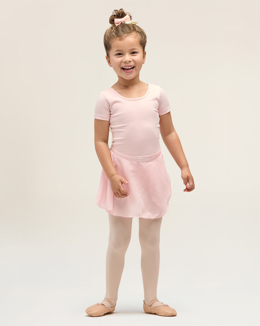 Ballet Pink Girls Ballet Leotard Starter Kit (Bow Back Leotard & Tie Skirt & Tights)