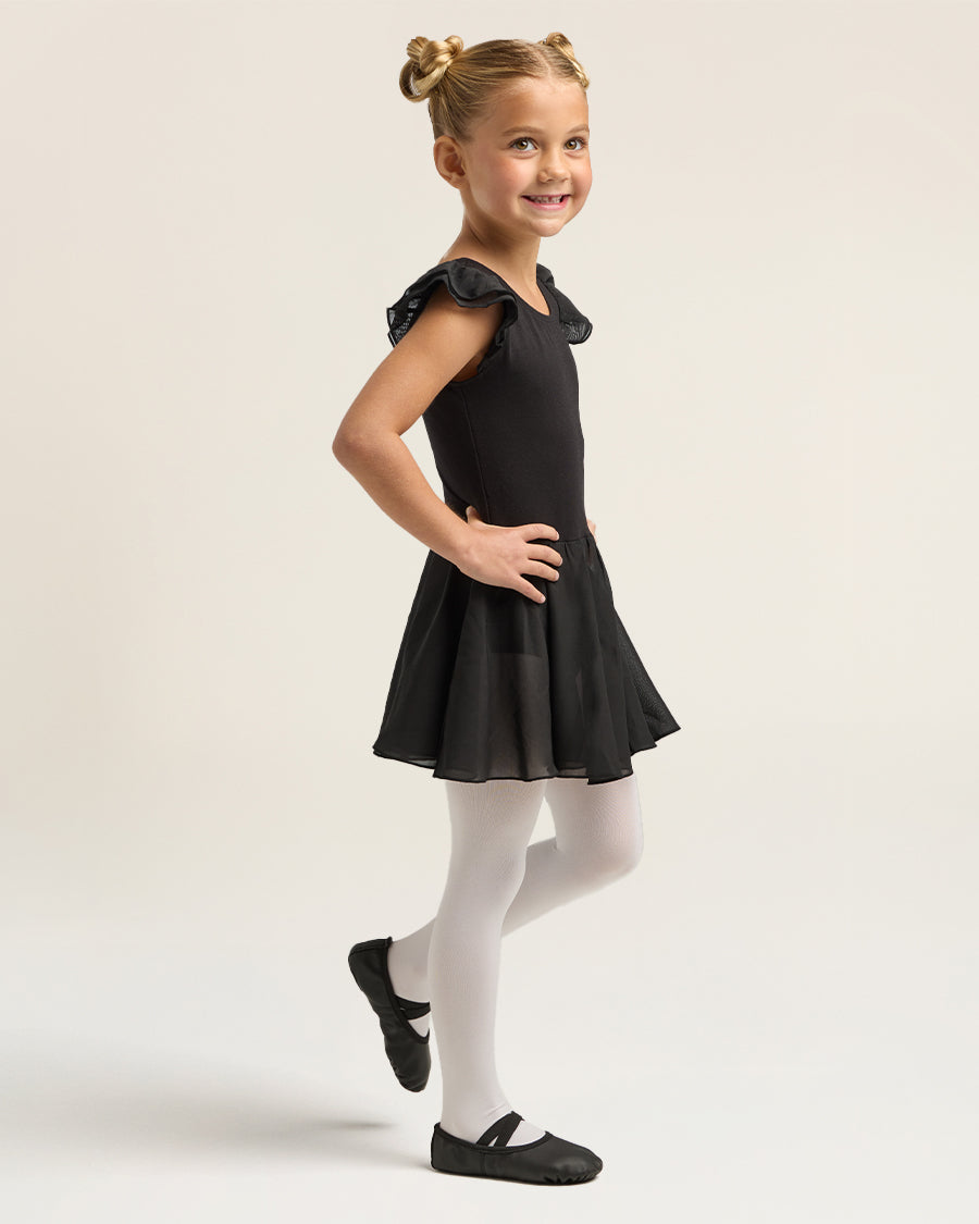 Black Girls Flutter Sleeves Dress