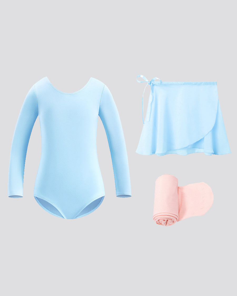 Blue Girls Ballet Leotard Starter Kit