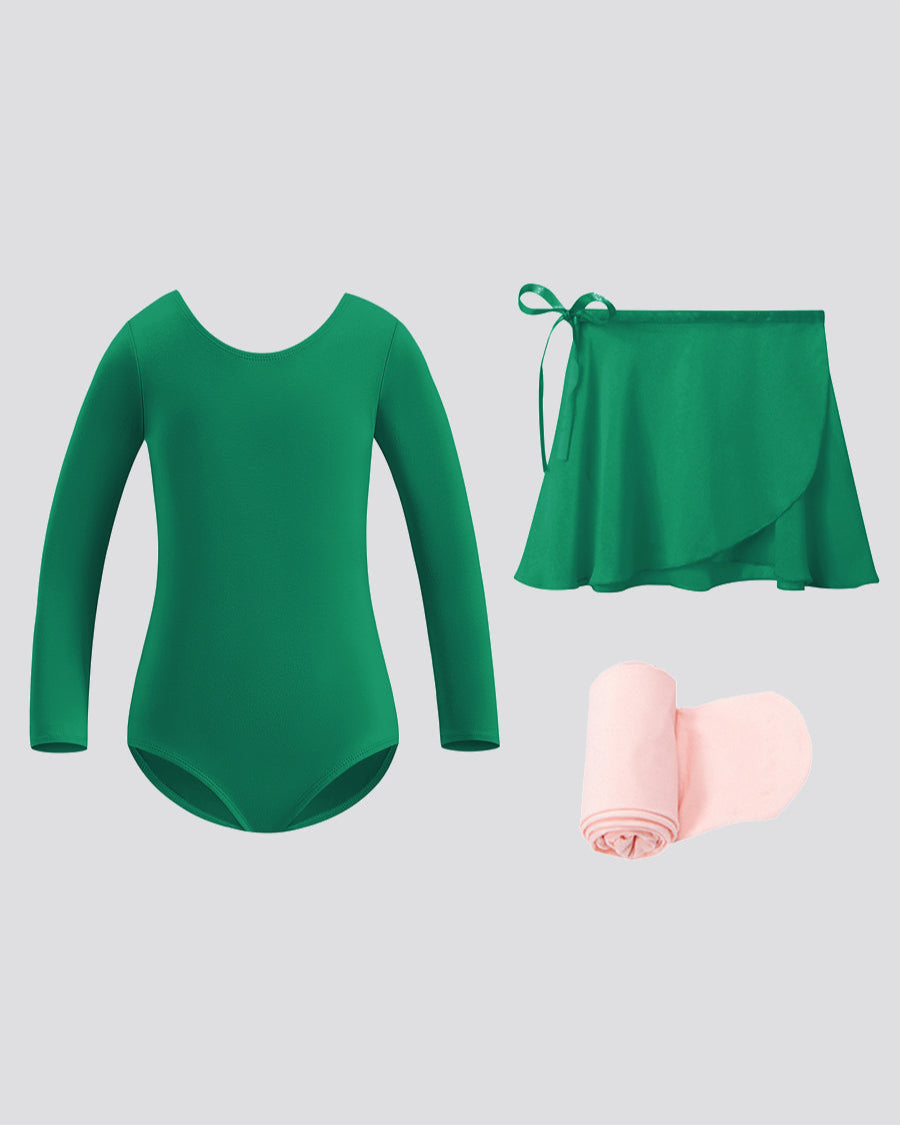 Green Girls Ballet Leotard Starter Kit