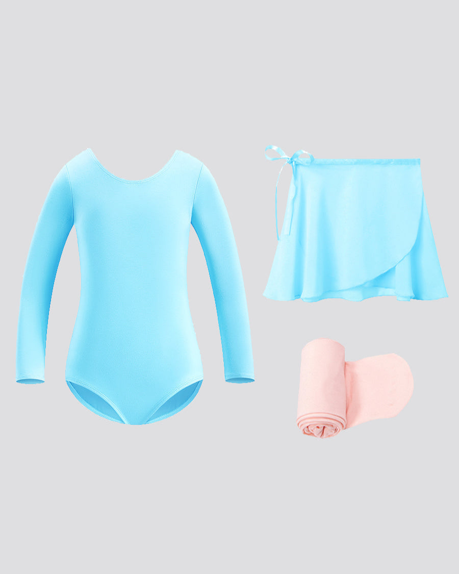Pool Blue Girls Ballet Leotard Starter Kit