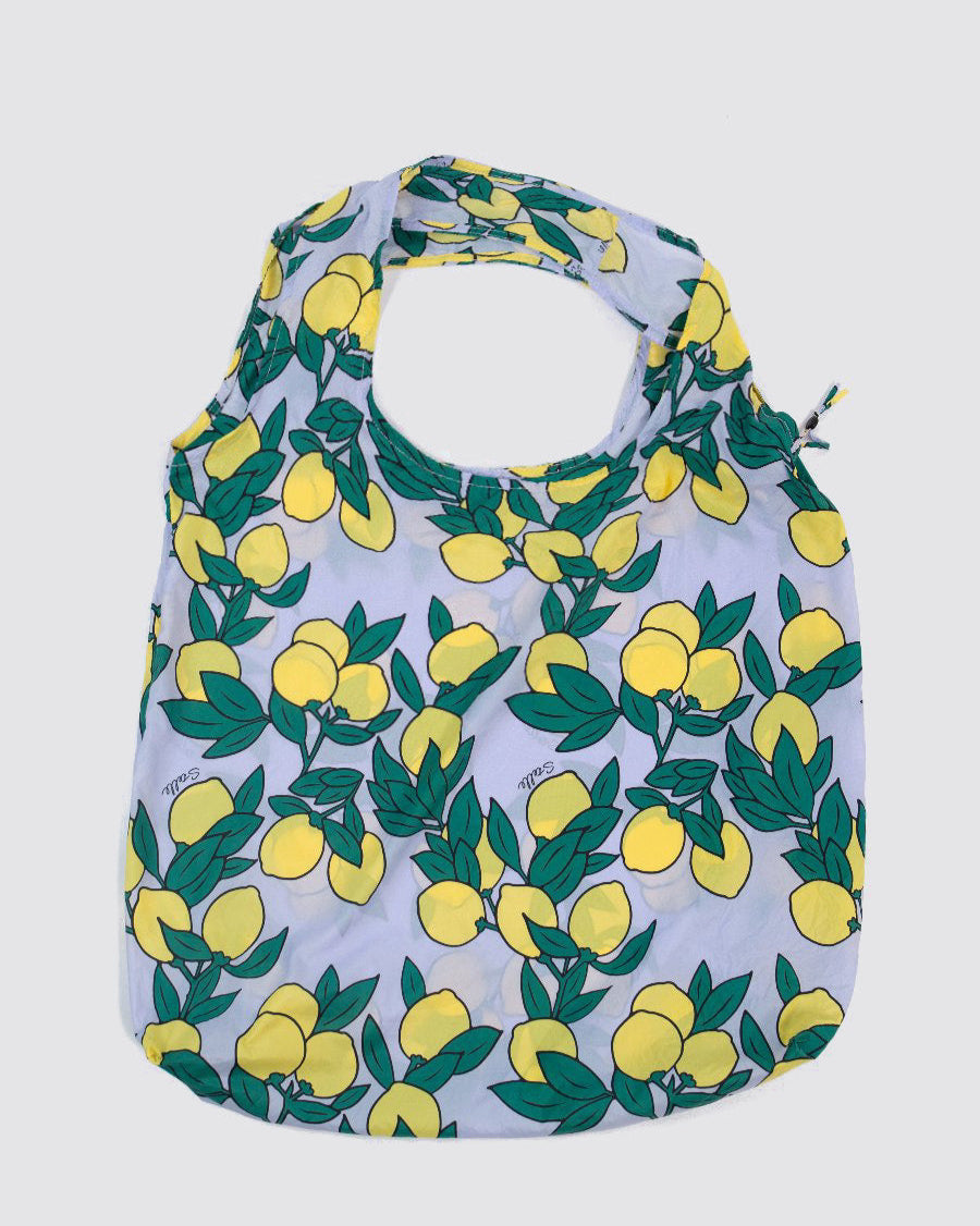 reusable tote bags lemon delight flat-lay