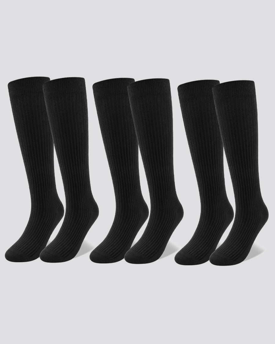 Black Kids Ruffle Trimmed Socks
