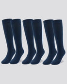 Navy Kids Ruffle Trimmed Socks