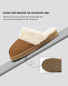 Chestnut Classic Fuzzy Slippers