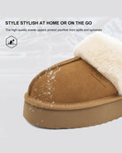 Chestnut Warm-Lined Suede Slippers