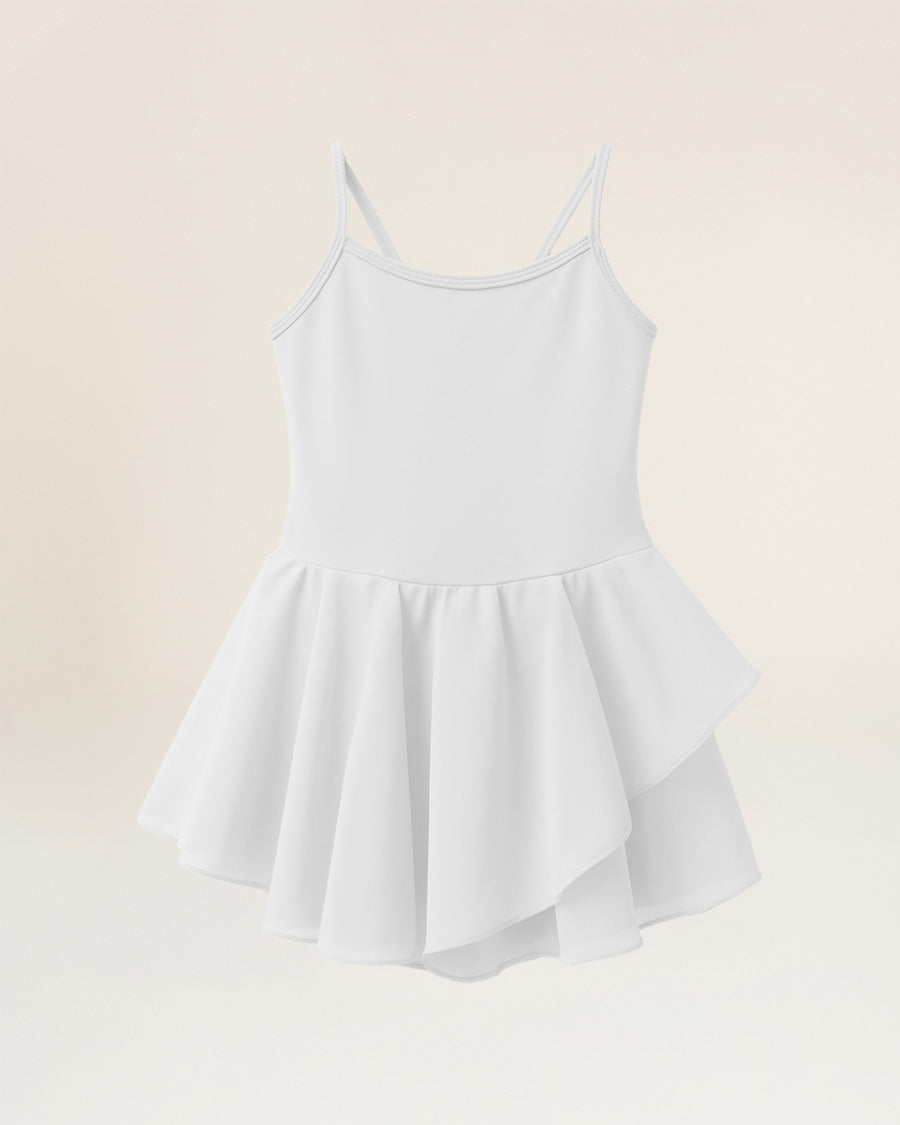 White Girls Camisole Dance Dress