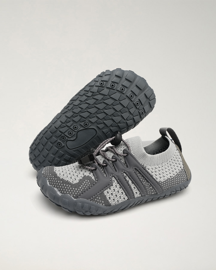 Kids Water Shoes with Adjustable Laces in Charcoal