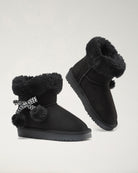 Fluff Stuff Kids Suede Boots in Black