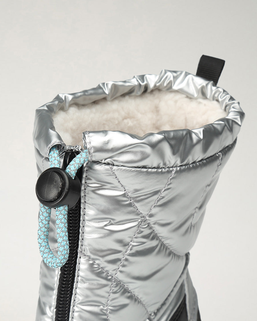 Silver Kids Snow Much Fun Winter Boots