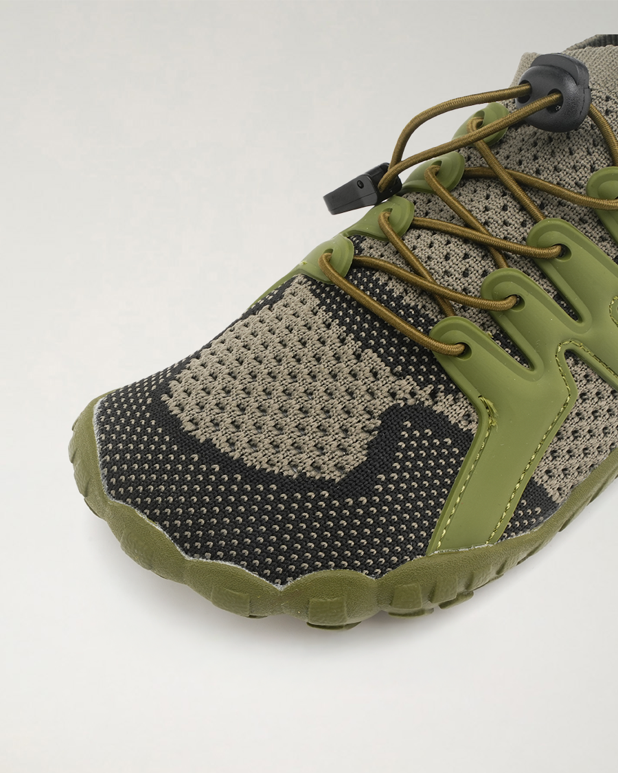 Classic Water Shoes with Adjustable Laces in Utility Green