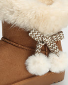 Chestnut Fluff Stuff Kids Suede Boots