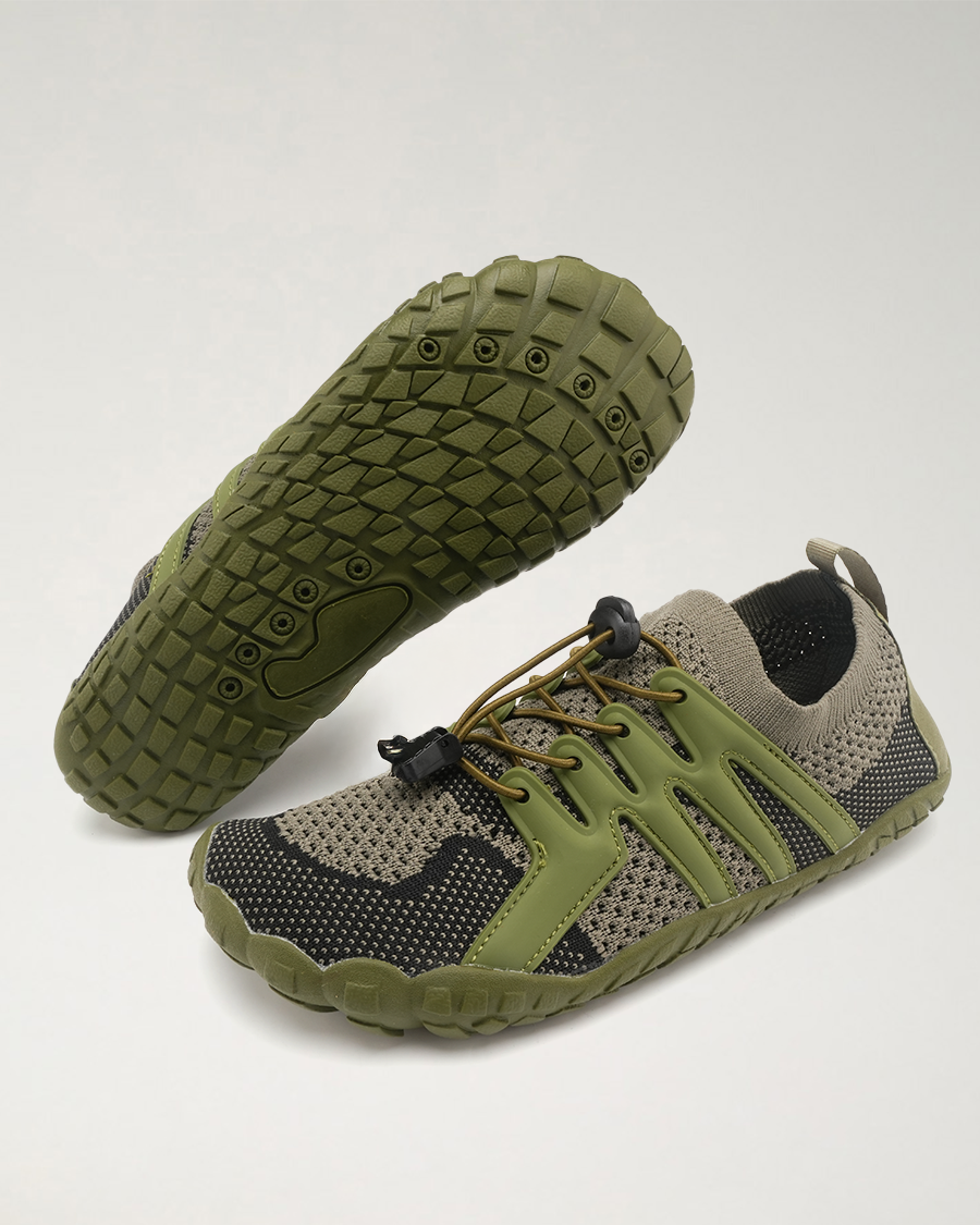 Classic Water Shoes with Adjustable Laces in Utility Green