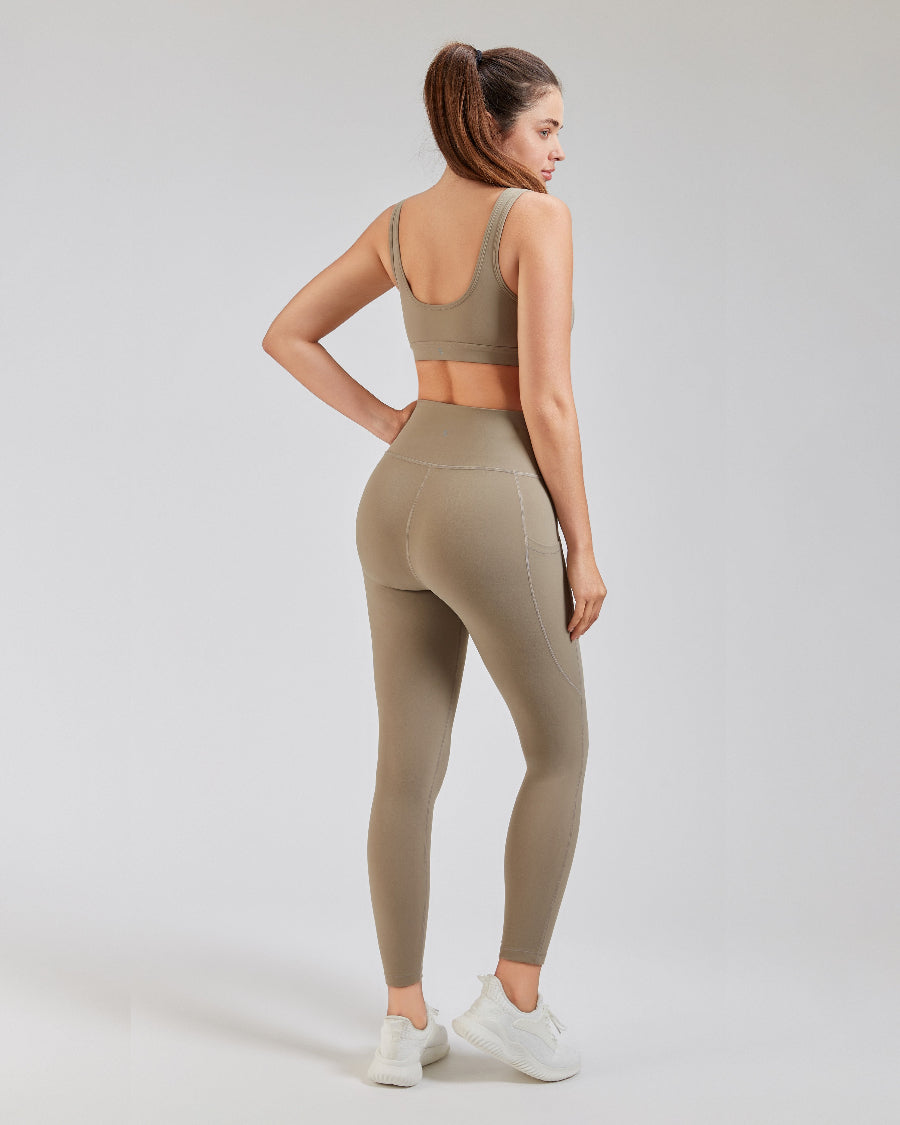 Stone SoftLuxe Yoga Pants with Pockets