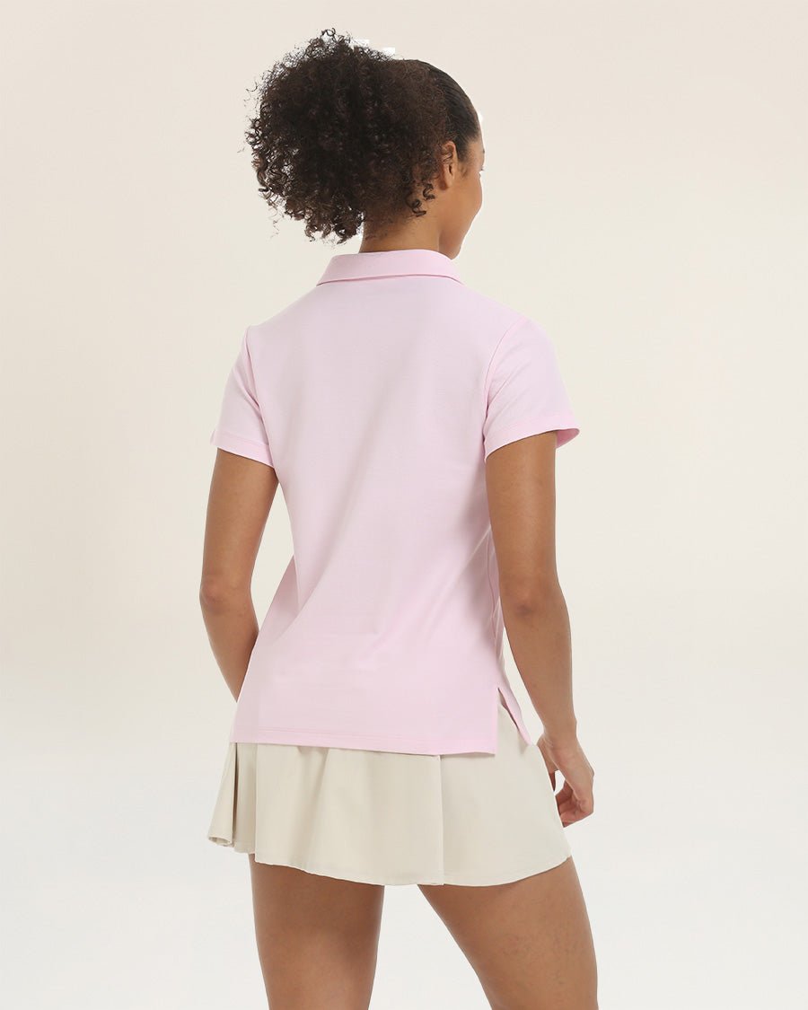 Cherry Blossom V-Neck Polo