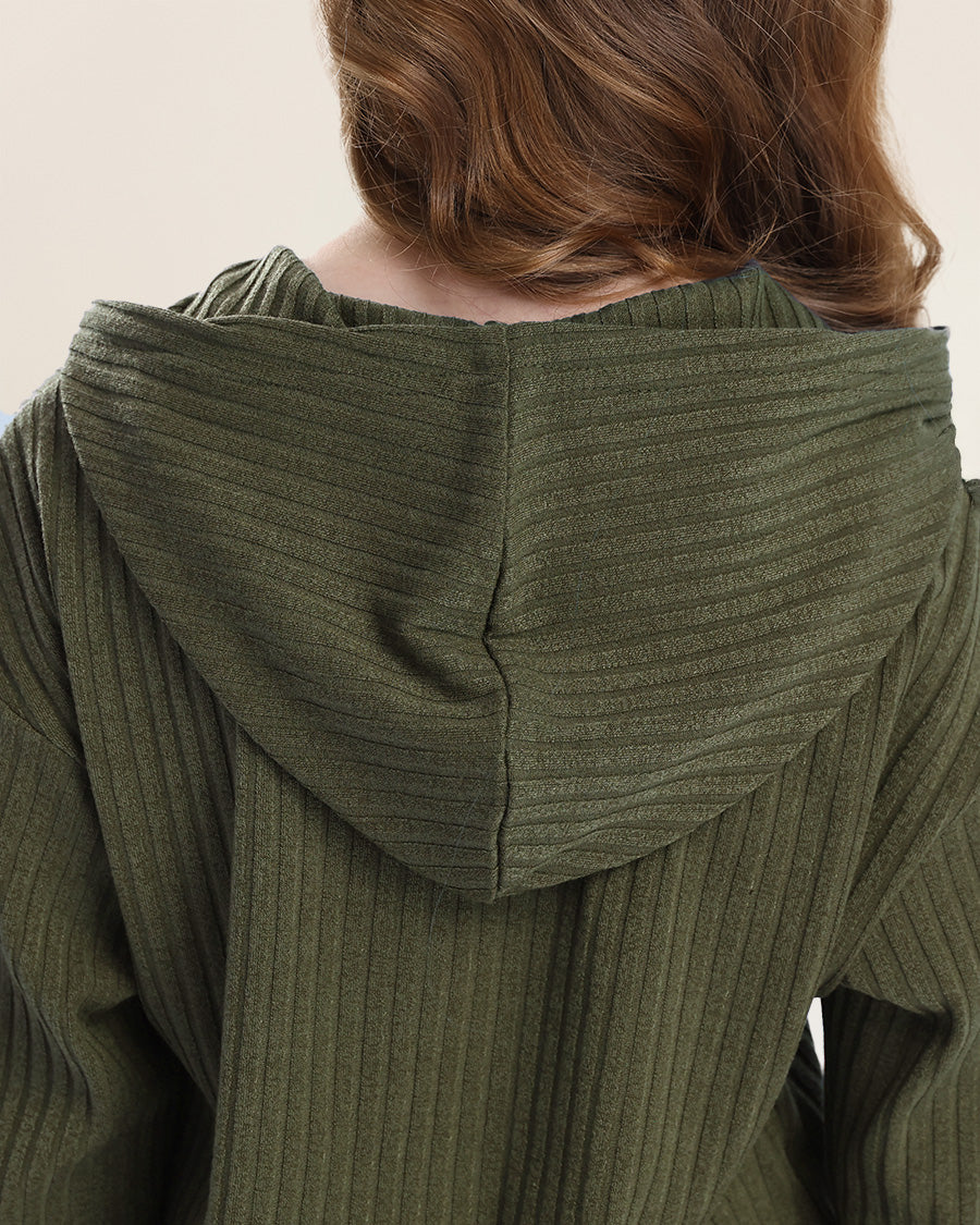 Olive Green Go with the Flow Kids Lounge Set