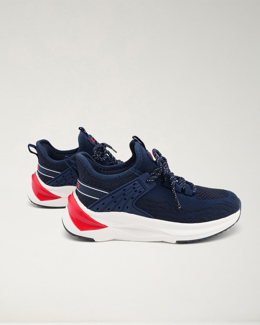 Navy Kids Running Shoes