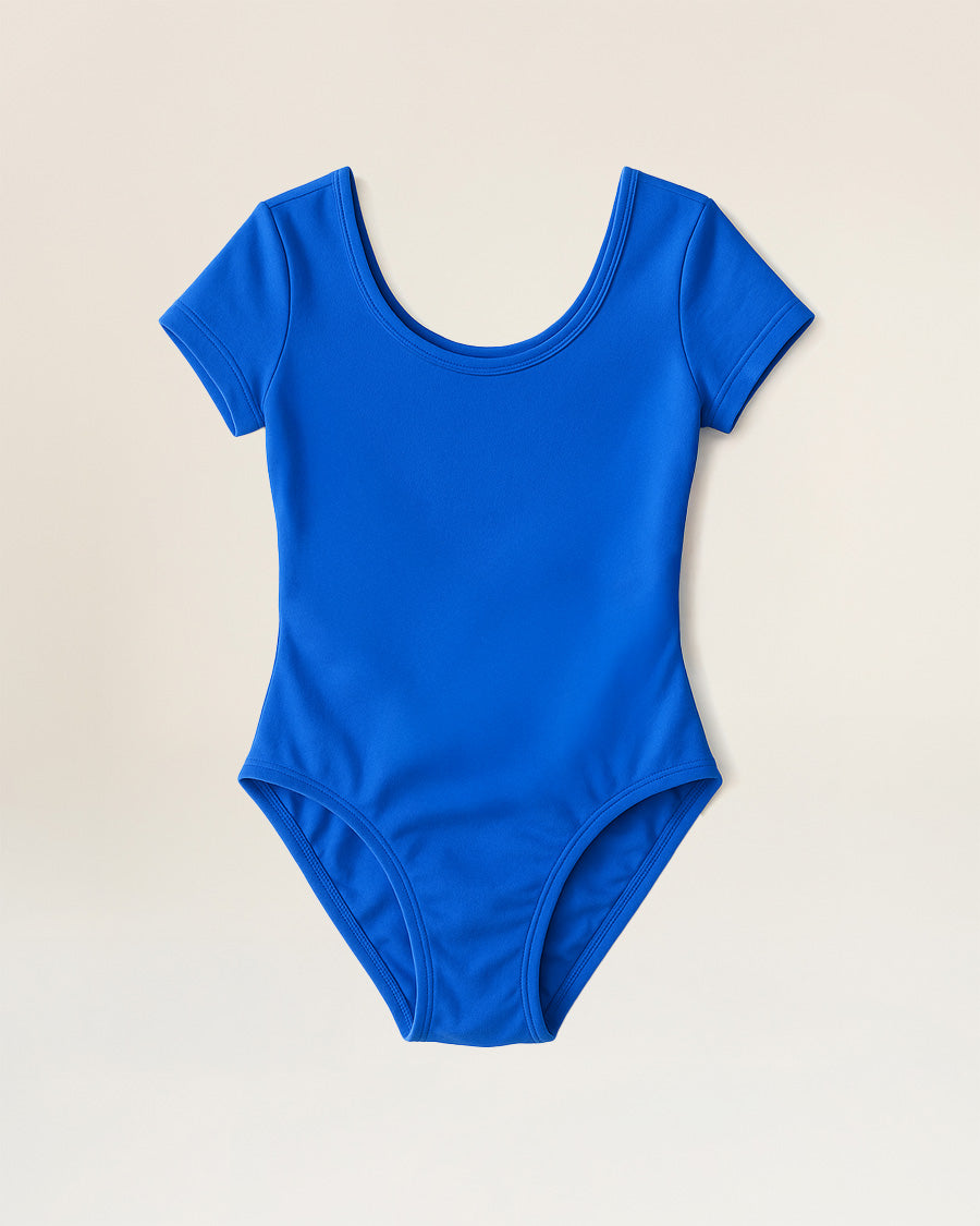 Sapphire Girls Performance Short-Sleeve Leotard