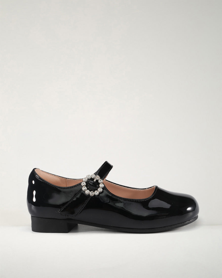 Black Girls Low-Heel Dress Shoes