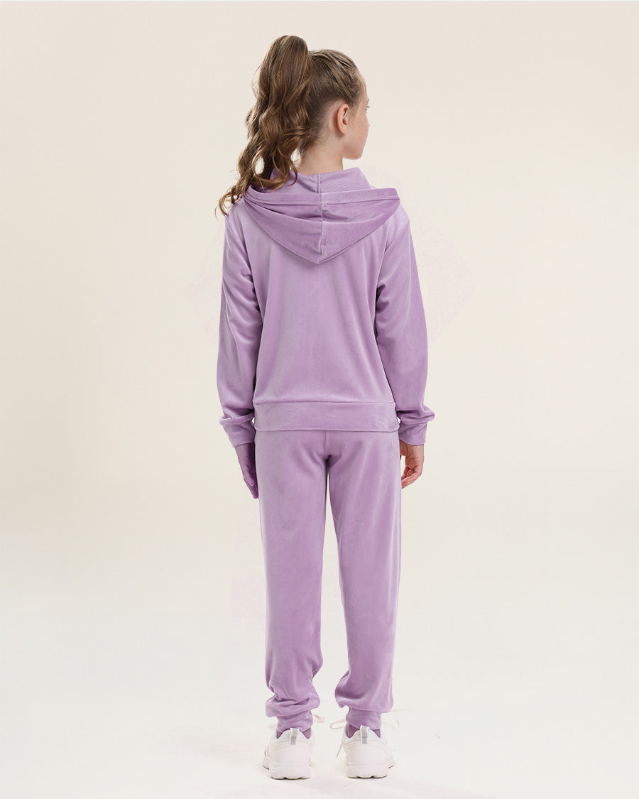 Lilac All That & Velour Kids Matching Set