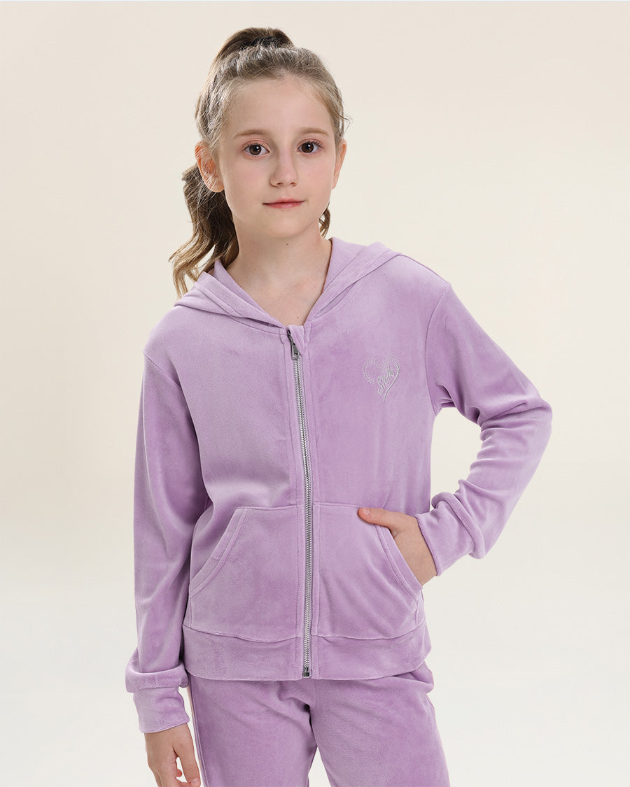 Lilac All That & Velour Kids Matching Set