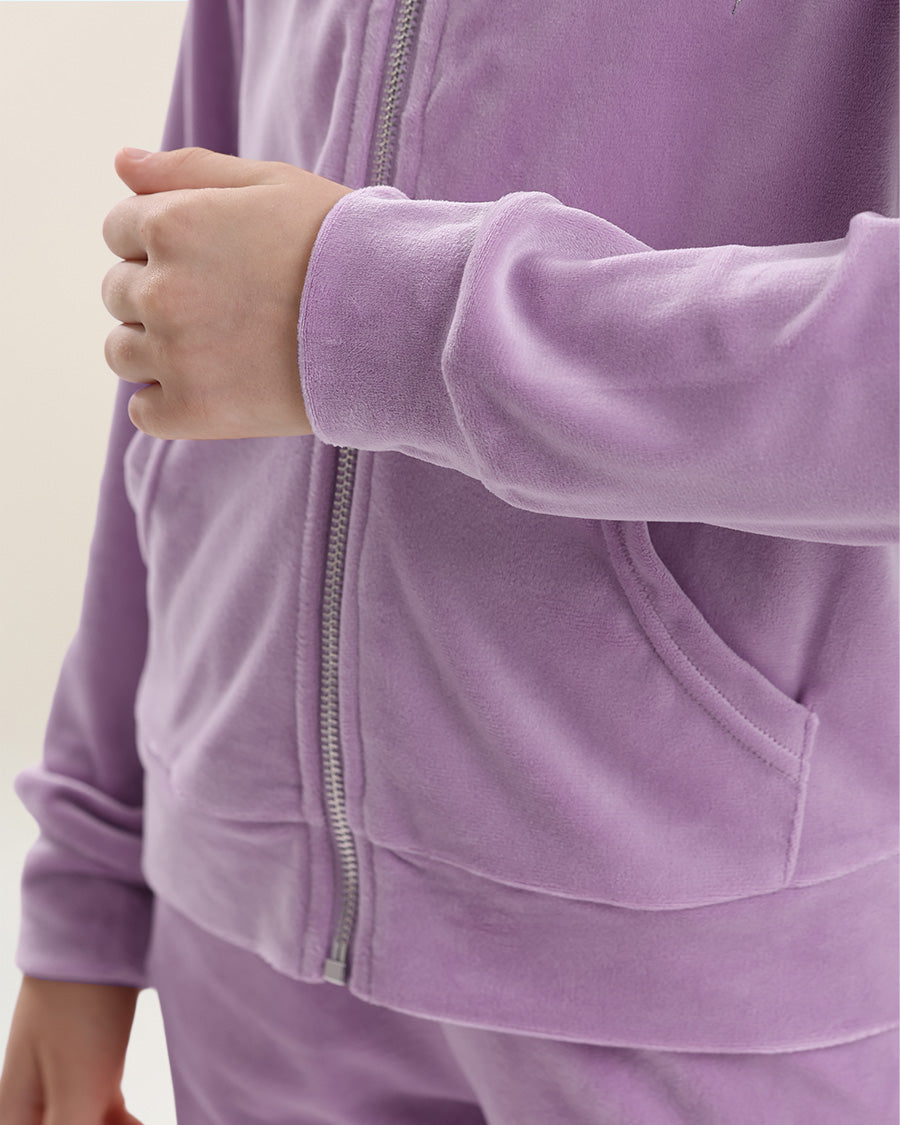 Lilac All That & Velour Kids Matching Set