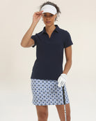 Navy V-Neck Polo