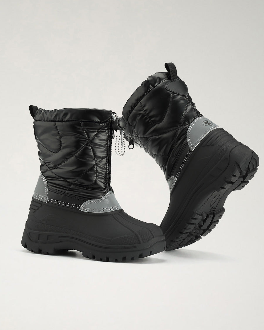 Black Kids Snow Much Fun Winter Boots