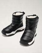 Black In A Flurry Kids Snow Boots