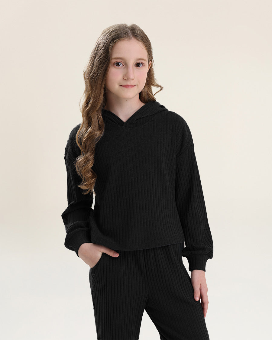 Black Go with the Flow Kids Lounge Set