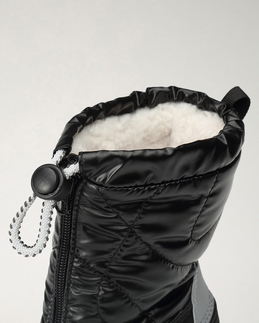 Black Kids Snow Much Fun Winter Boots
