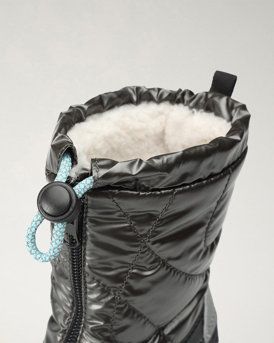 Gun Metal Kids Snow Much Fun Winter Boots