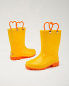 Yellow Puddle Jumper Kids Rubber Rain Boots