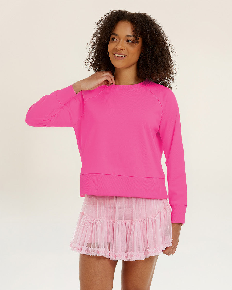 Cosmopolitan Raglan Sleeve Crewneck Sweatshirt