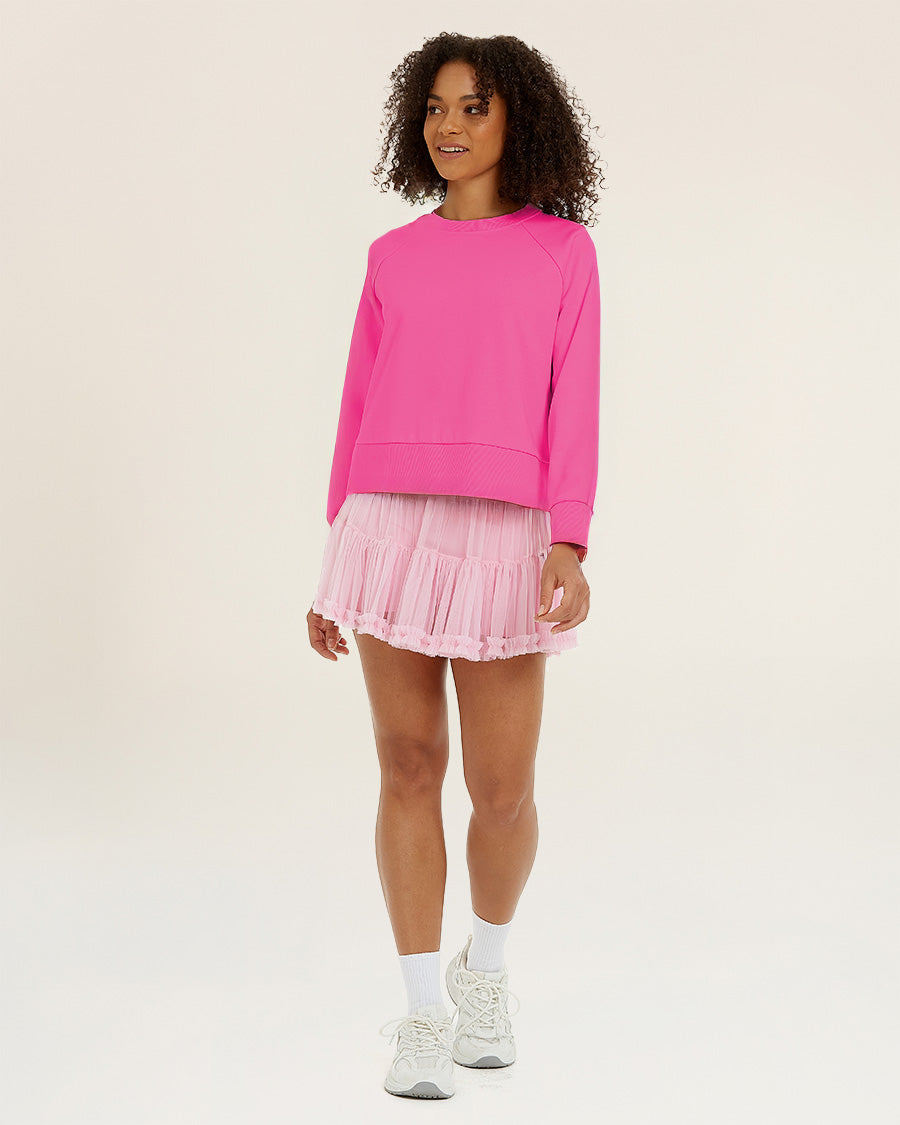 Cosmopolitan Raglan Sleeve Crewneck Sweatshirt