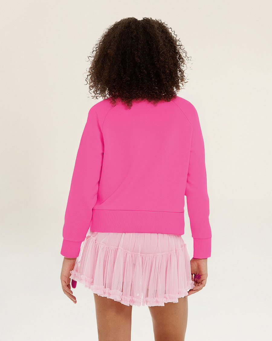 Cosmopolitan Raglan Sleeve Crewneck Sweatshirt