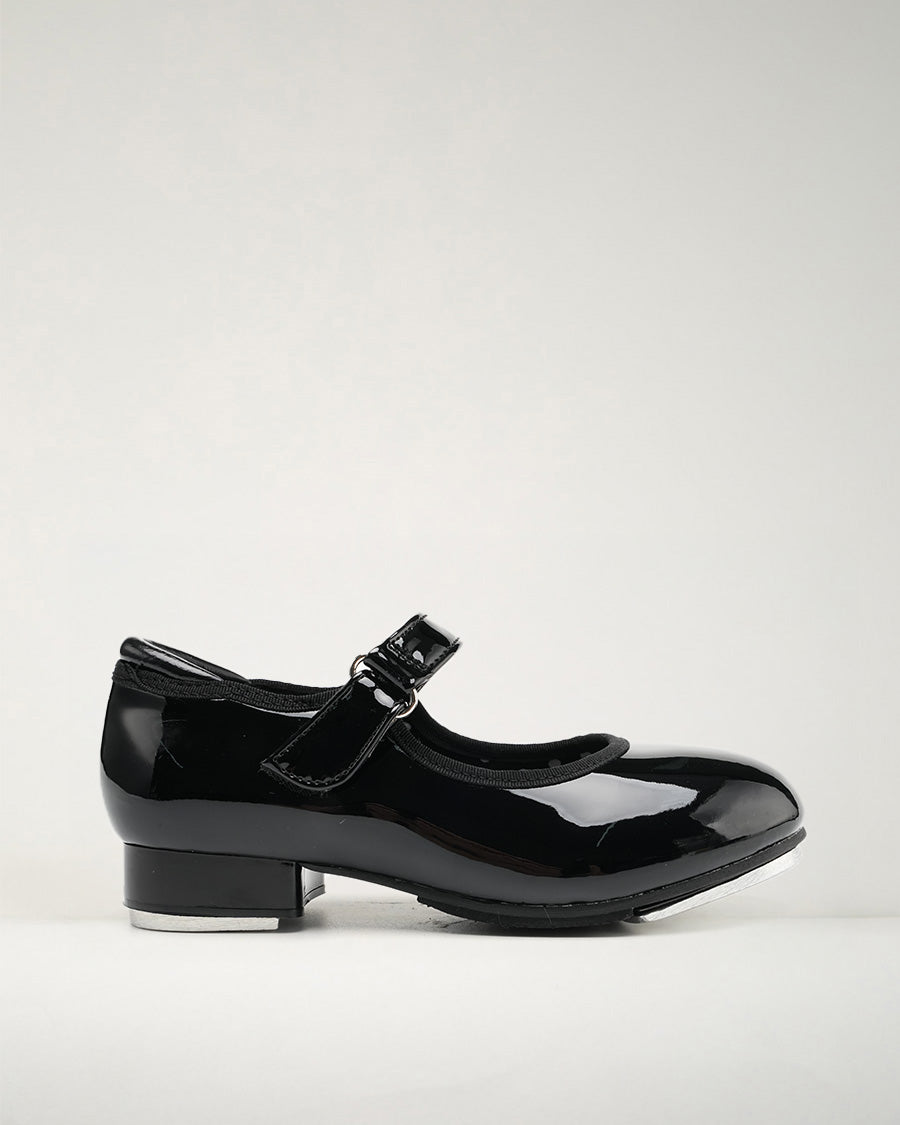 Black Kids Tap Shoes | Easy-Strap Dance Flats