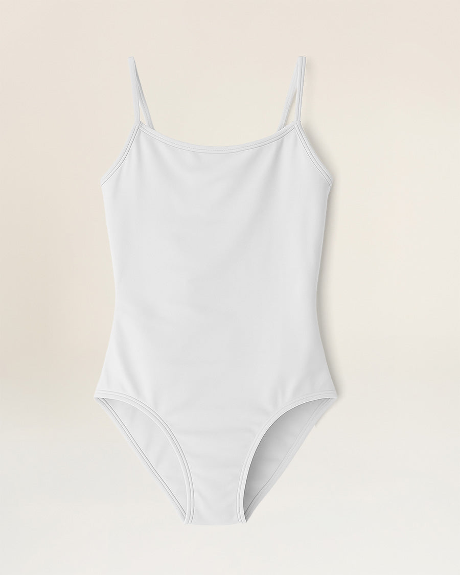White Camisole Performance Leotard