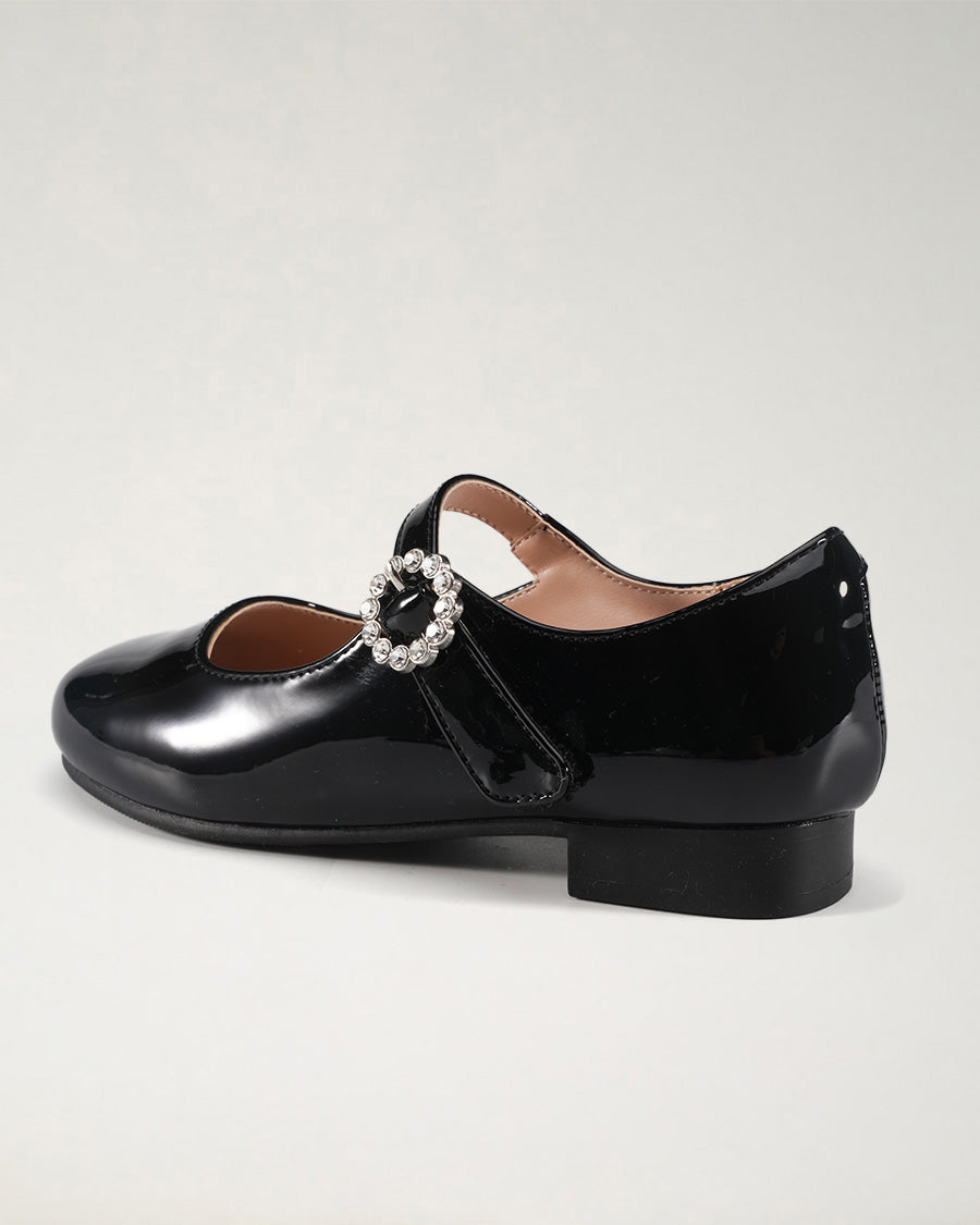 Black Girls Low-Heel Dress Shoes