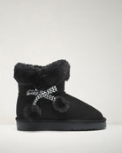 Fluff Stuff Kids Suede Boots in Black