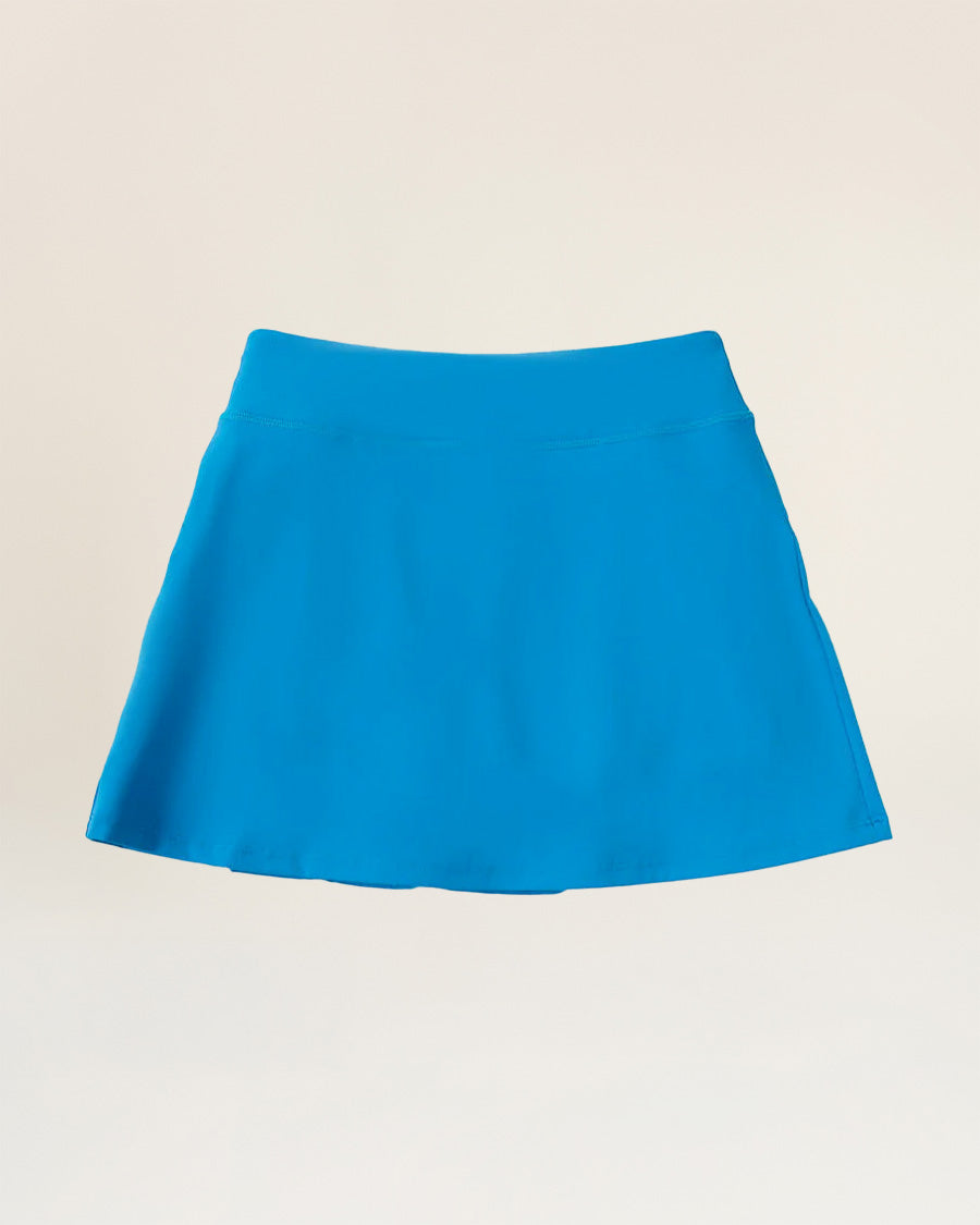 Smurf Blue FlexFit Pleated Tennis Skirt