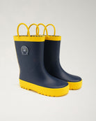 Make A Splash Kids Rubber Rain Boots in Navy