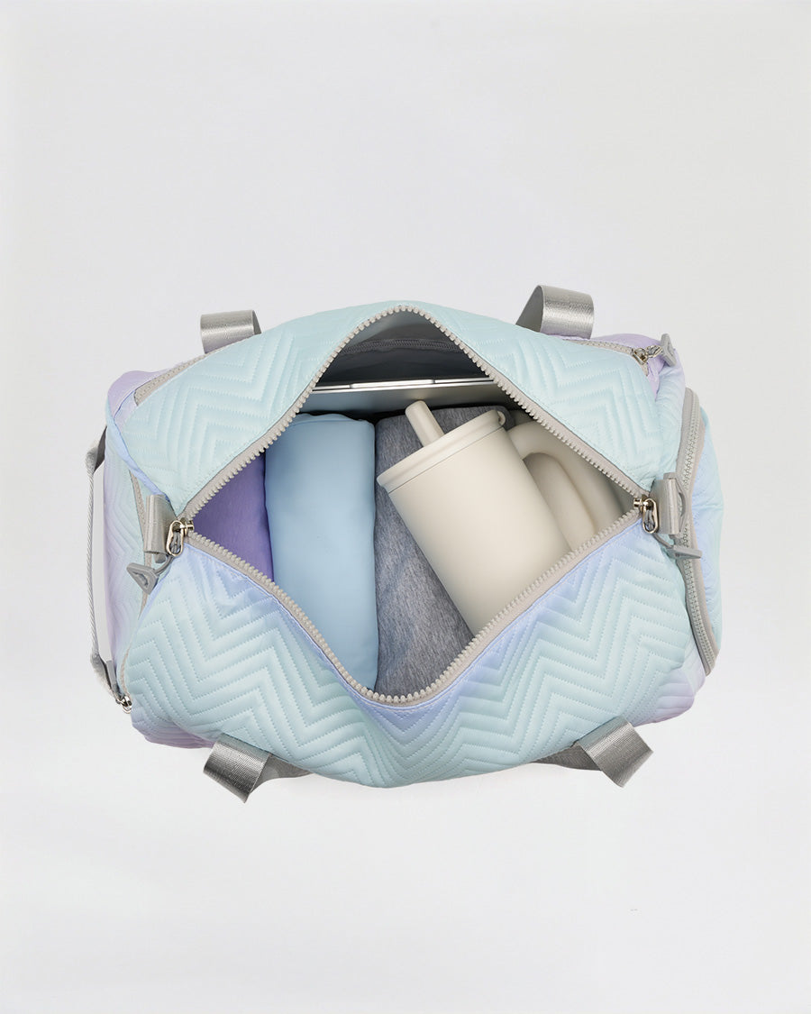 Pastel Embossed Duffle Bag